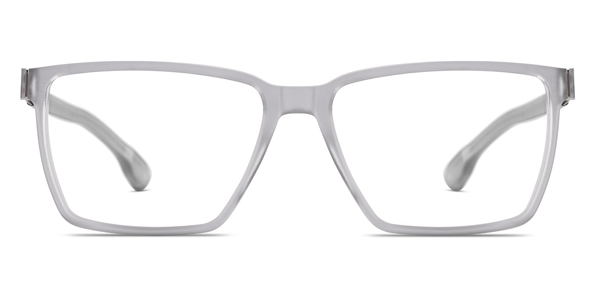 Ic! Berlin Axis Sky-Gray-Rough Eyeglasses Front View
