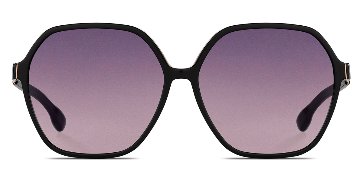 Ic! Berlin Beam Black Aze Sunglasses Front View