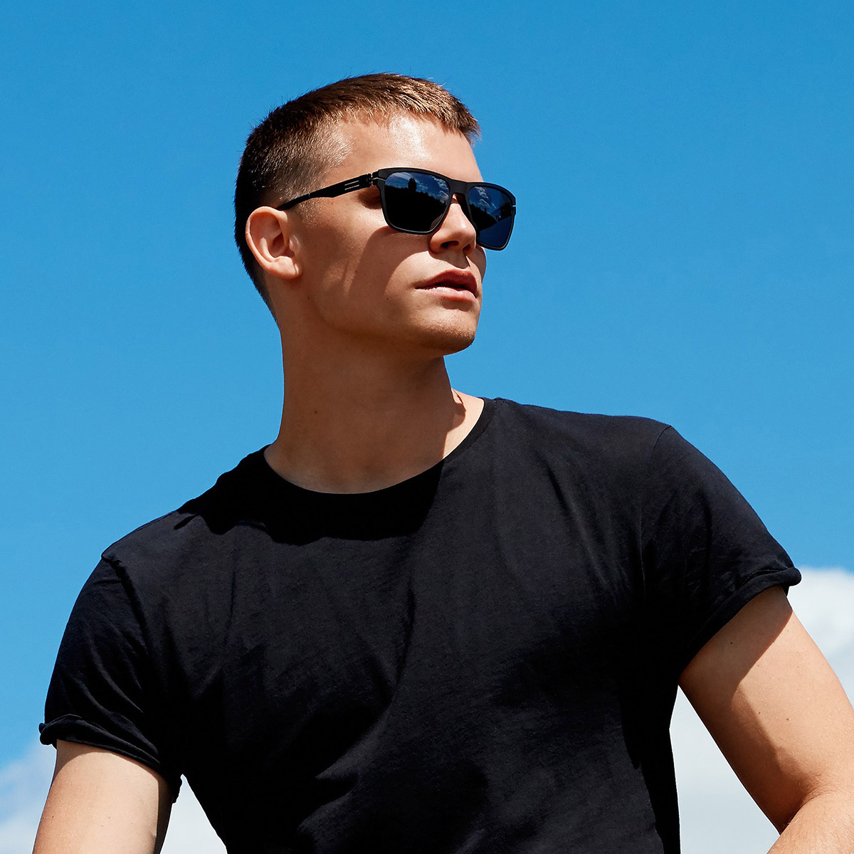 Ic! Berlin Bloc Black² Sunglasses Lifestyle Shot