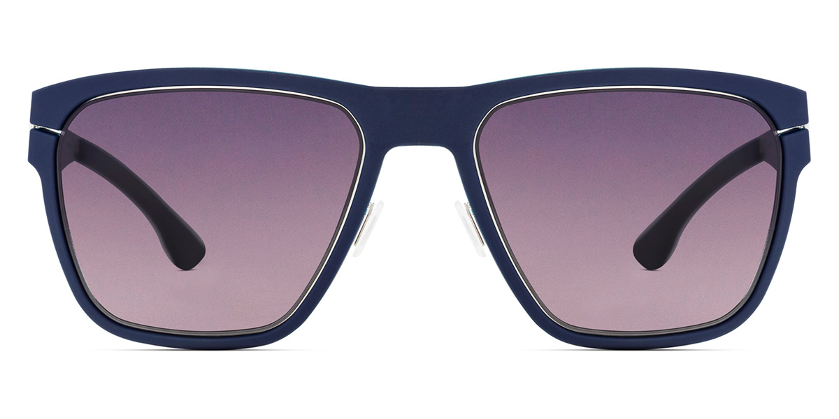 Ic! Berlin Bloc Pearl-Navy-Blue Sunglasses Front View