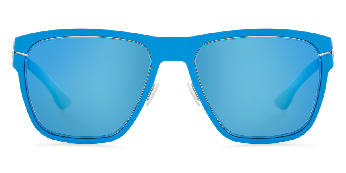 Ic! Berlin Bloc Pearl-Pool-Gray Sunglasses Front View