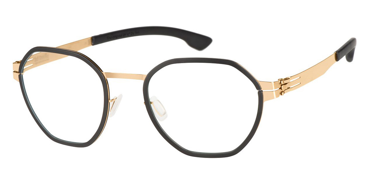 Ic! Berlin Carbon Rose-Gold-Black Eyeglasses Side View