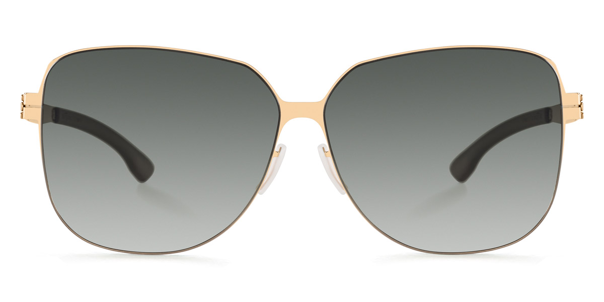 Ic! Berlin Cha Cha Rosé-Gold Sunglasses Front View
