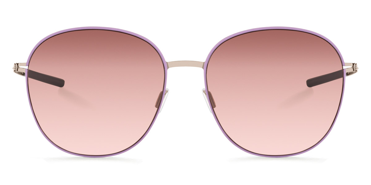 Ic! Berlin Coho Orchid Bronze Circle Sunglasses Front View