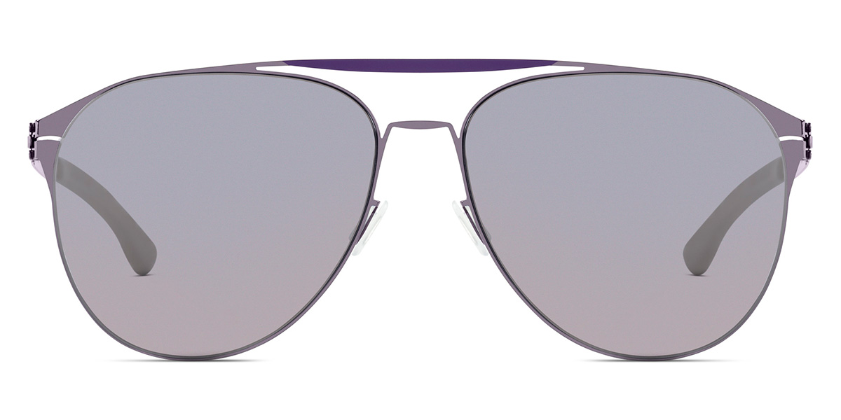 Ic! Berlin Daiying L. Aubergine Crocus Sunglasses Front View