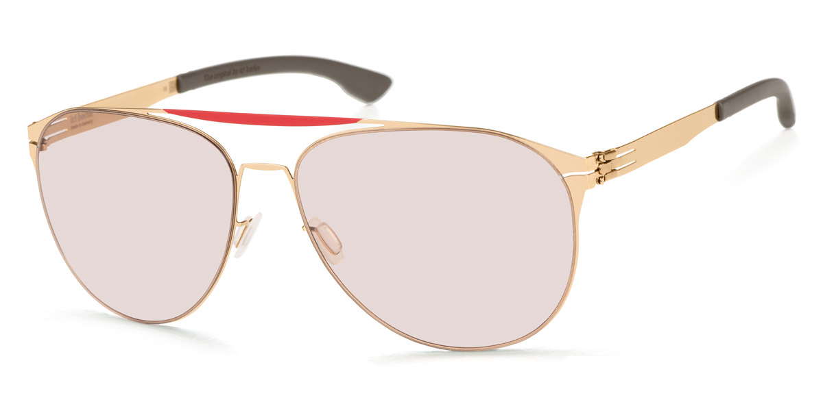 Ic! Berlin Daiying L. Rose Lava Sunglasses Side View