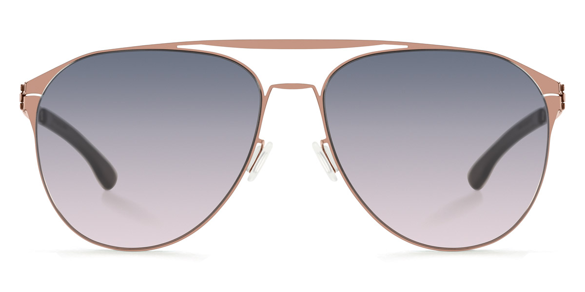 Ic! Berlin Daiying L. Shiny Copper Sunglasses Front View