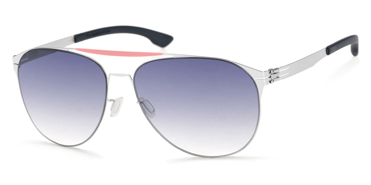 Ic! Berlin Daiying L. Silver Flamingo Sunglasses Side View