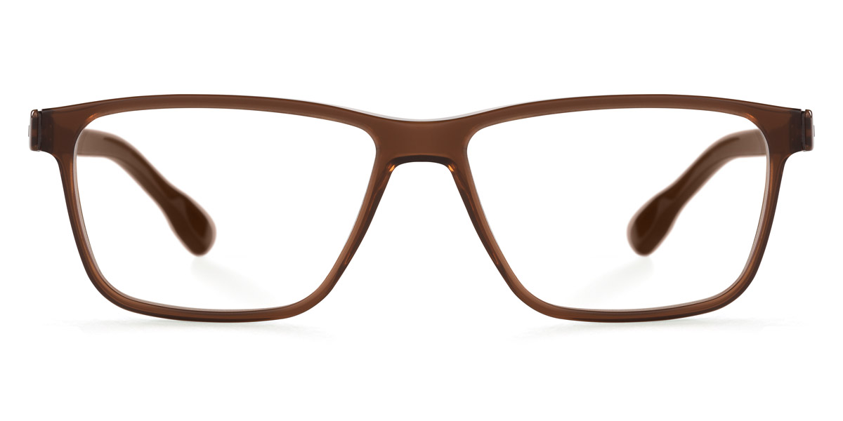 Ic! Berlin Data Mahagony Eyeglasses Front View