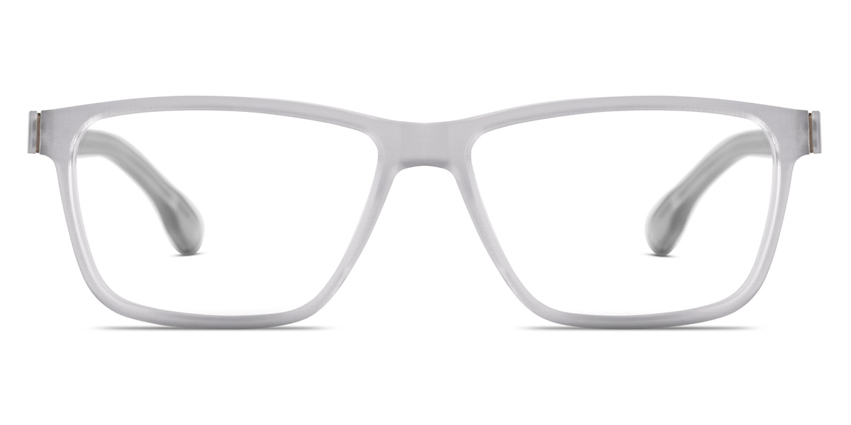 Ic! Berlin Data Sky-Gray-Rough Eyeglasses Front View