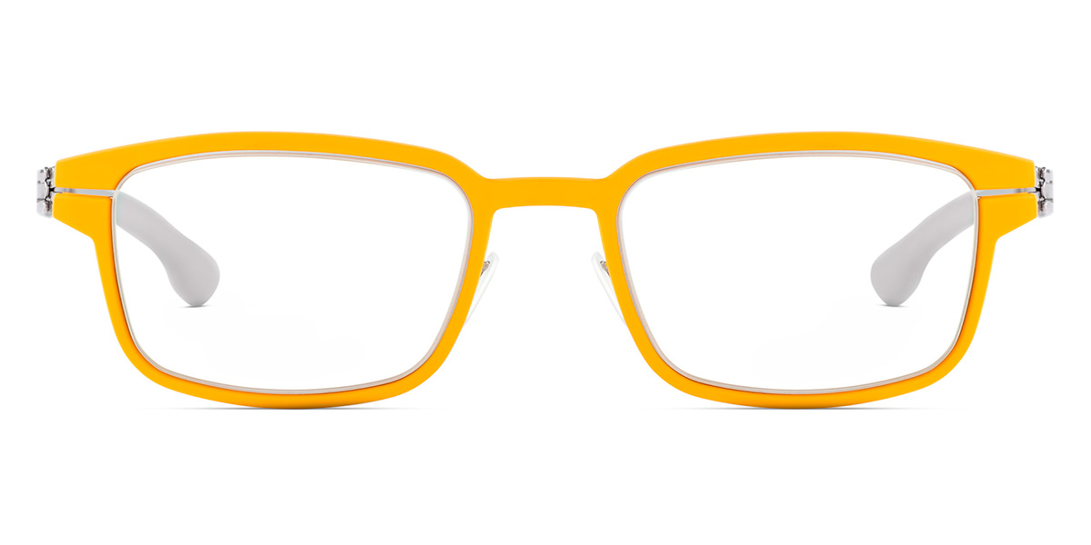 Ic! Berlin District Chrome-Yellow Eyeglasses Front View