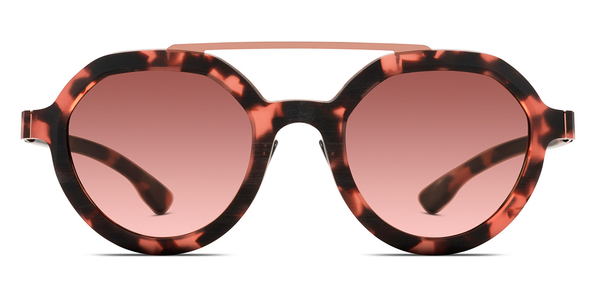 Ic! Berlin Edison Ecoblush-Rough-Shiny-Copper Sunglasses Front View