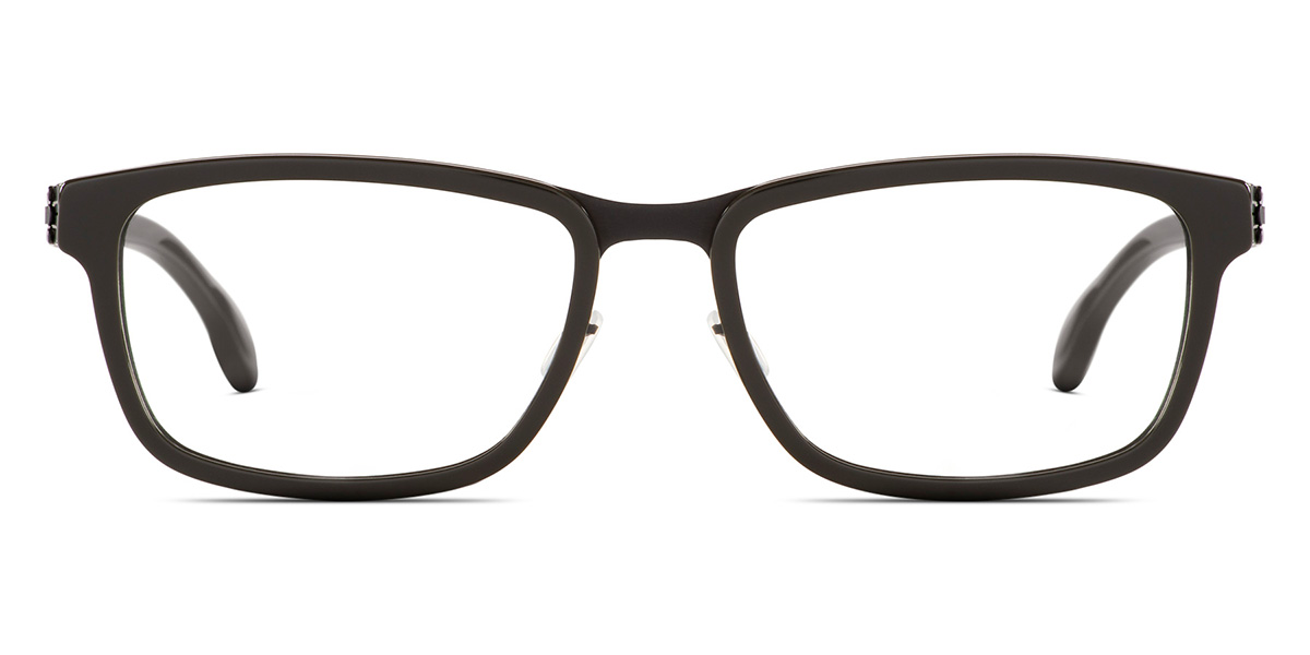 Ic! Berlin Ellner O. Black-Deep-Forest Eyeglasses Front View