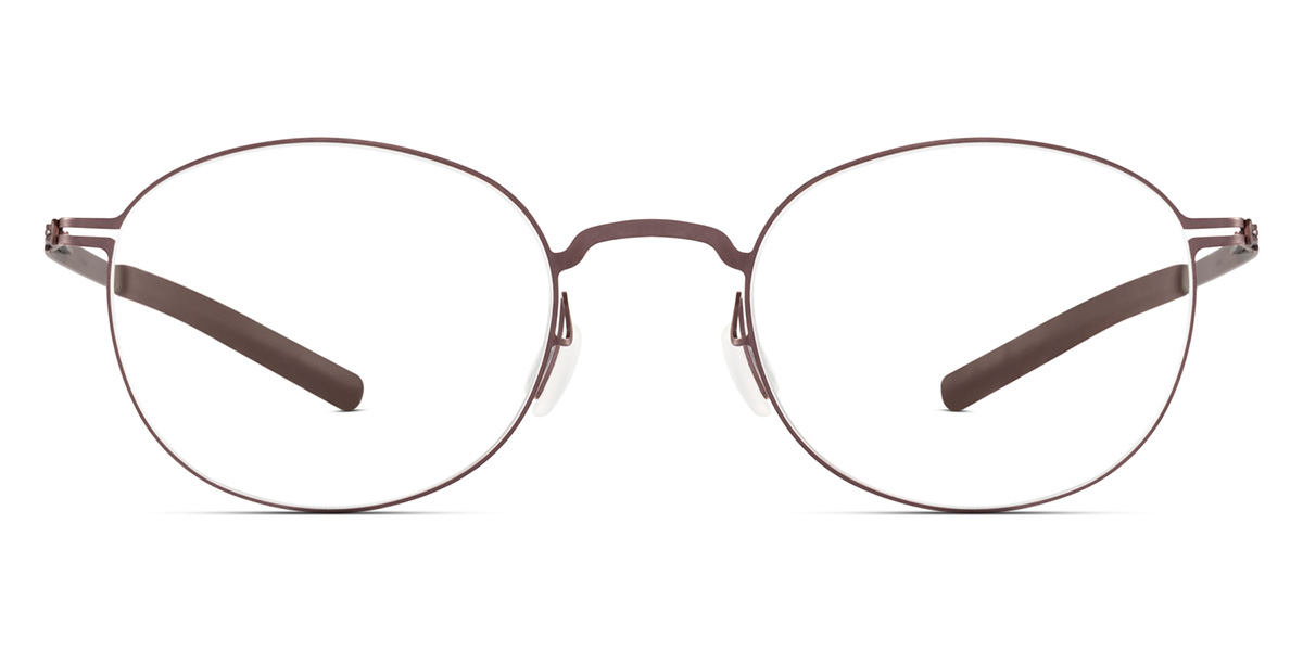 Ic! Berlin Emiyo Teak Eyeglasses Front View