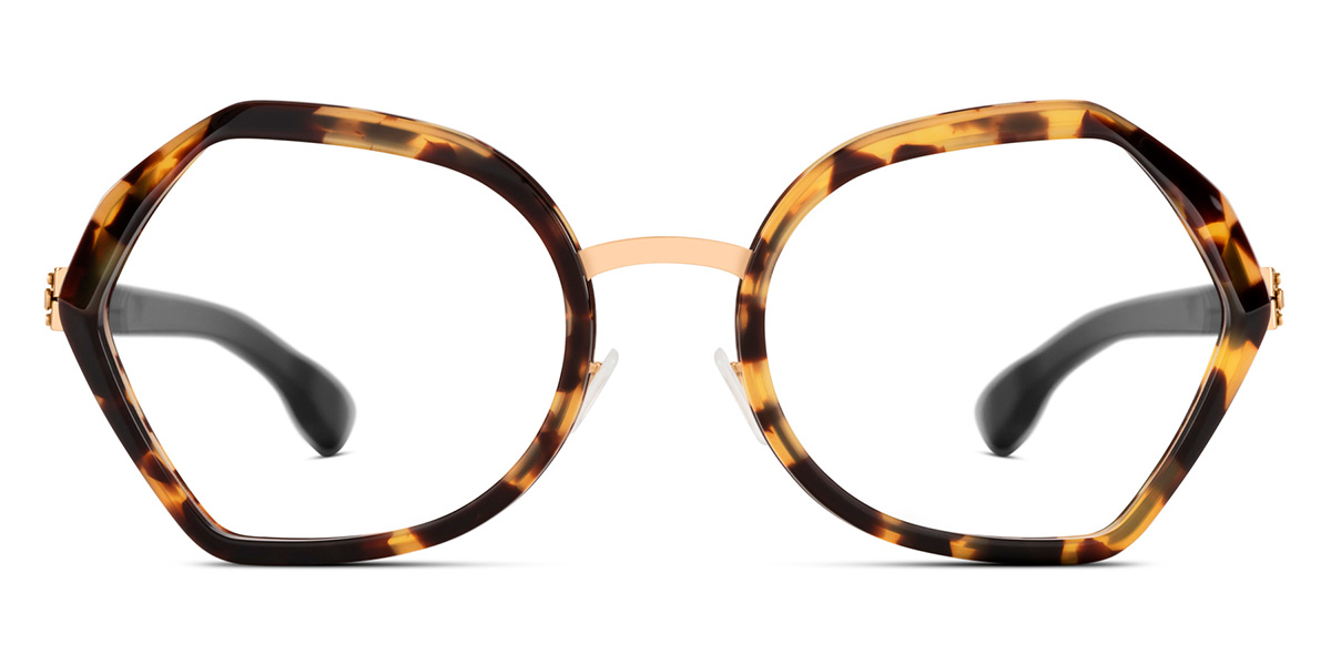 Ic! Berlin Emmeline Rose Gold Ecohoney Eyeglasses Front View