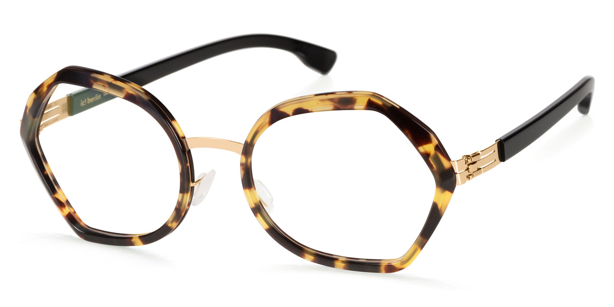Ic! Berlin Emmeline Rose Gold Ecohoney Eyeglasses Side View