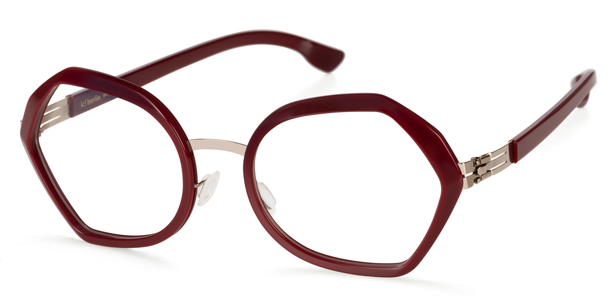 Ic! Berlin Emmeline Shiny Bronze Ecorouge Eyeglasses Side View