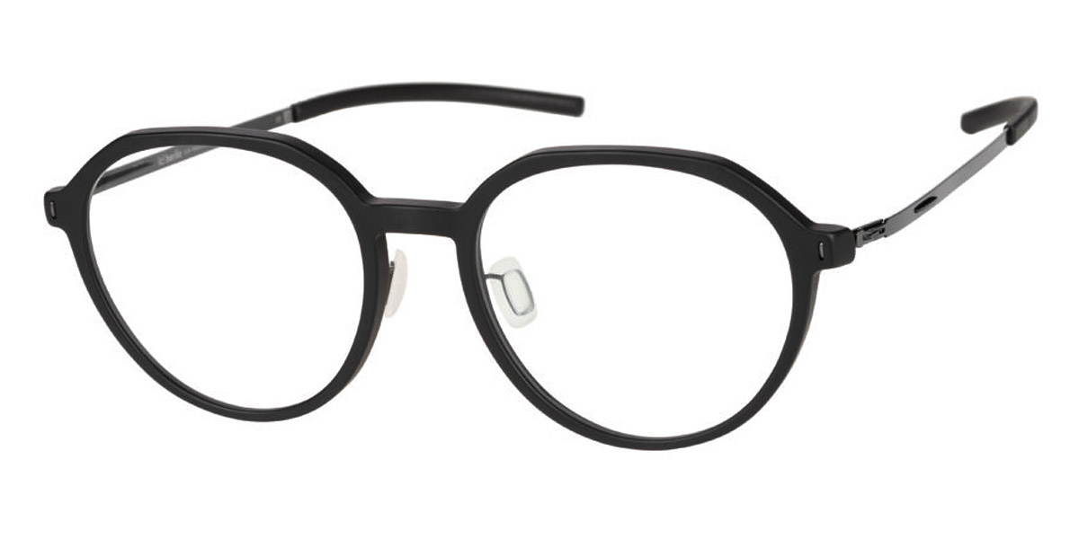 Ic! Berlin Enshi Black-Matt Eyeglasses Side View