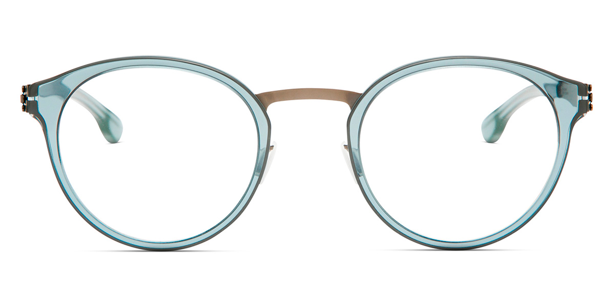 Ic! Berlin Eric D. Graphite-Petroleum Eyeglasses Front View