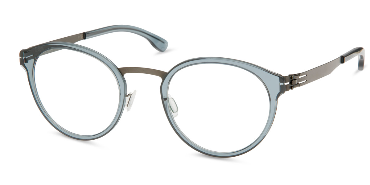 Ic! Berlin Eric D. Graphite-Petroleum Eyeglasses Side View