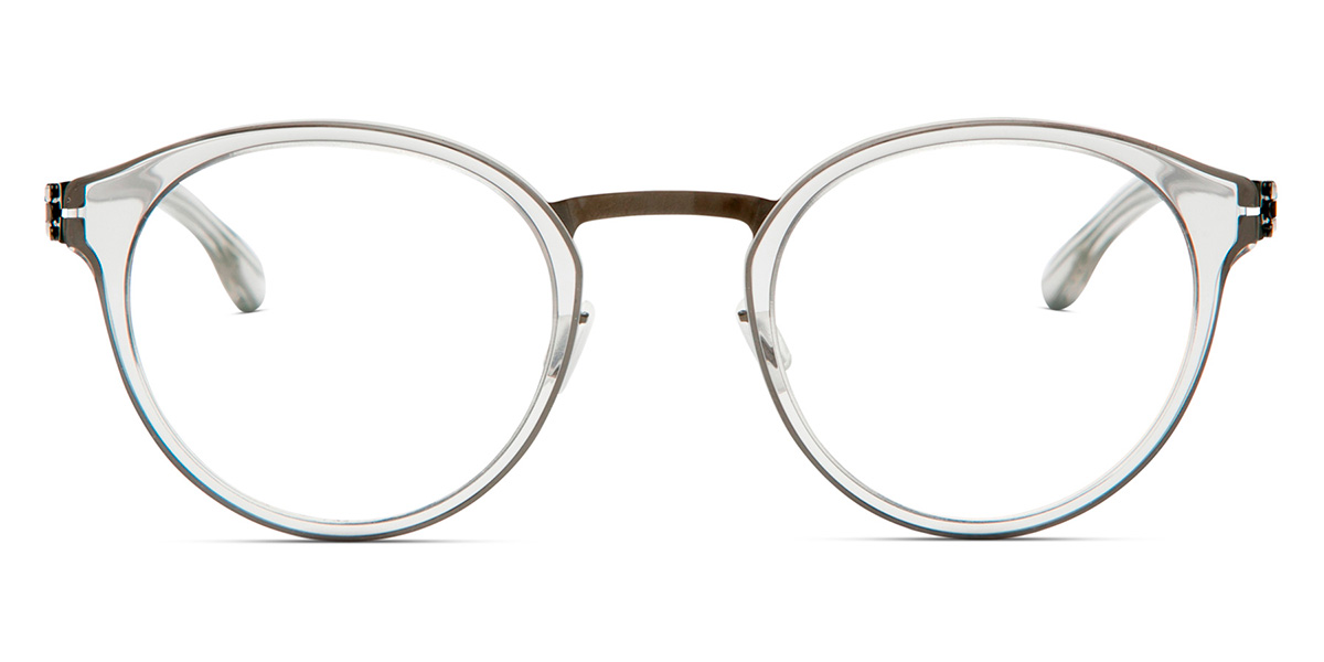 Ic! Berlin Eric D. Gunmetal-Sky-Gray Eyeglasses Front View