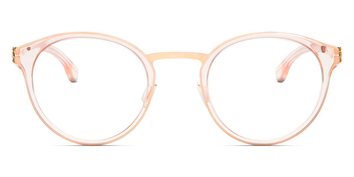 Ic! Berlin Eric D. Rosé-Gold-Ice-Tea Eyeglasses Front View