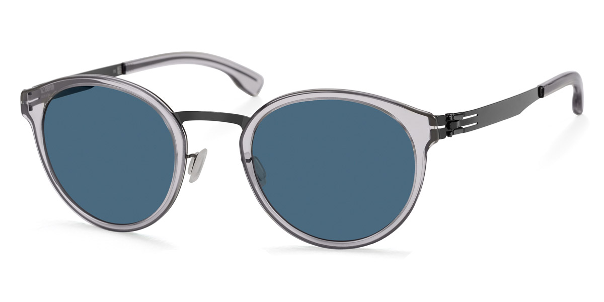 Ic! Berlin Eric D.-Sun Gunmetal-Sky-Gray Sunglasses Side View