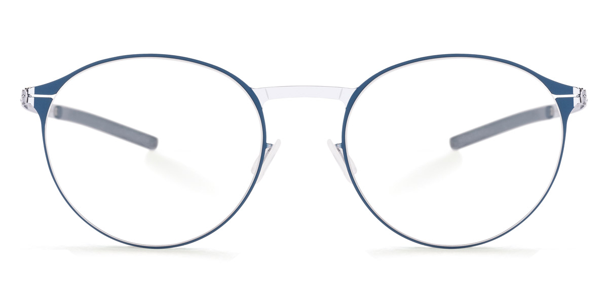 Ic! Berlin Etesians Harbour Silver Circle Eyeglasses Front View