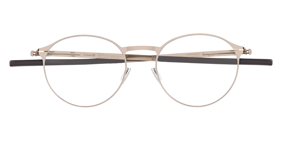 Ic! Berlin Etesians Shiny Bronze Eyeglasses Front View