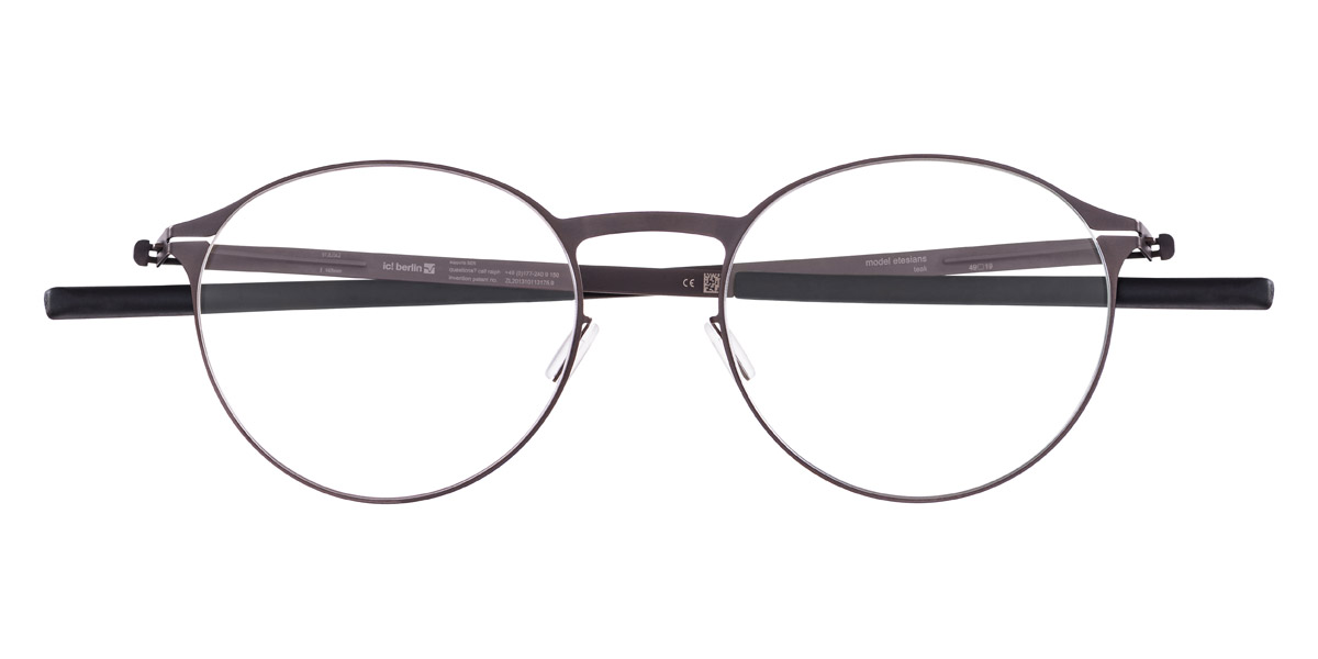 Ic! Berlin Etesians Teak Eyeglasses Front View