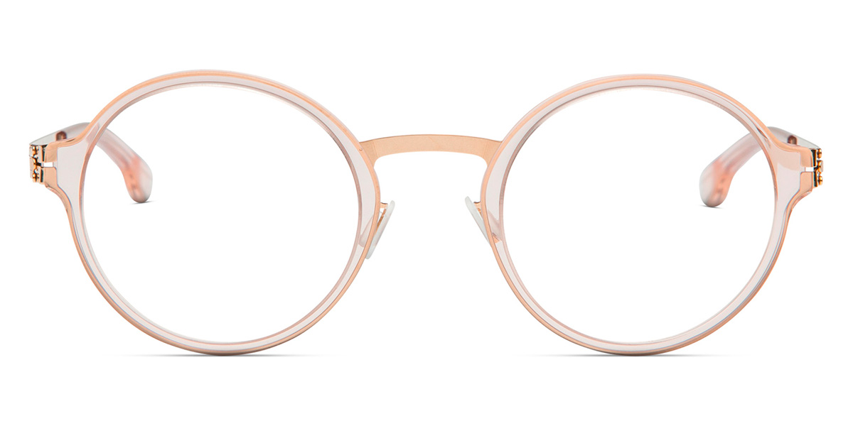 Ic! Berlin Felix L. Rosé-Gold-Ice-Tea Eyeglasses Front View