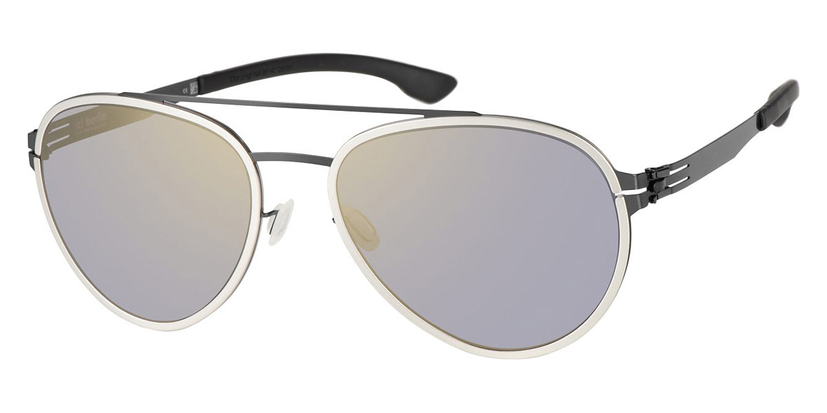 Ic! Berlin Ferrum Gun-Metal-Pearl Sunglasses Side View