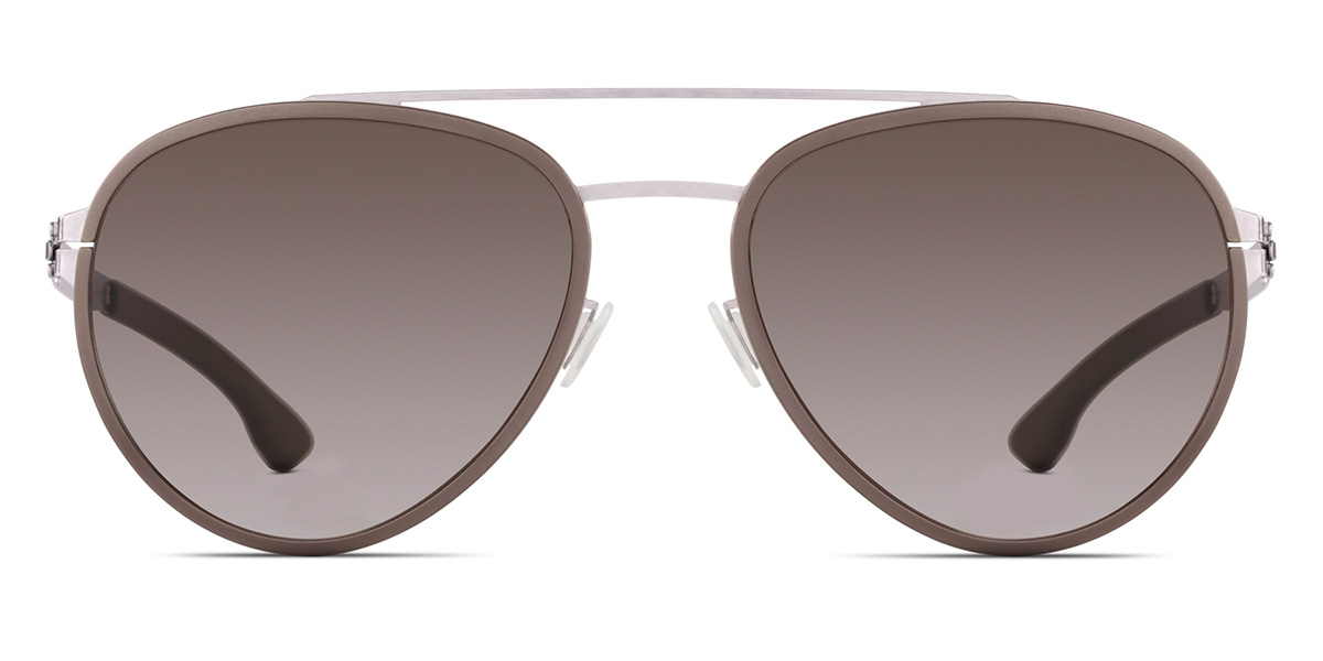 Ic! Berlin Ferrum Rough-Graphite Sunglasses Front View