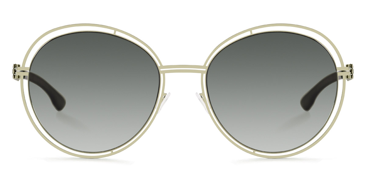 Ic! Berlin Flanieren Electric-Light-Olive Sunglasses Front View