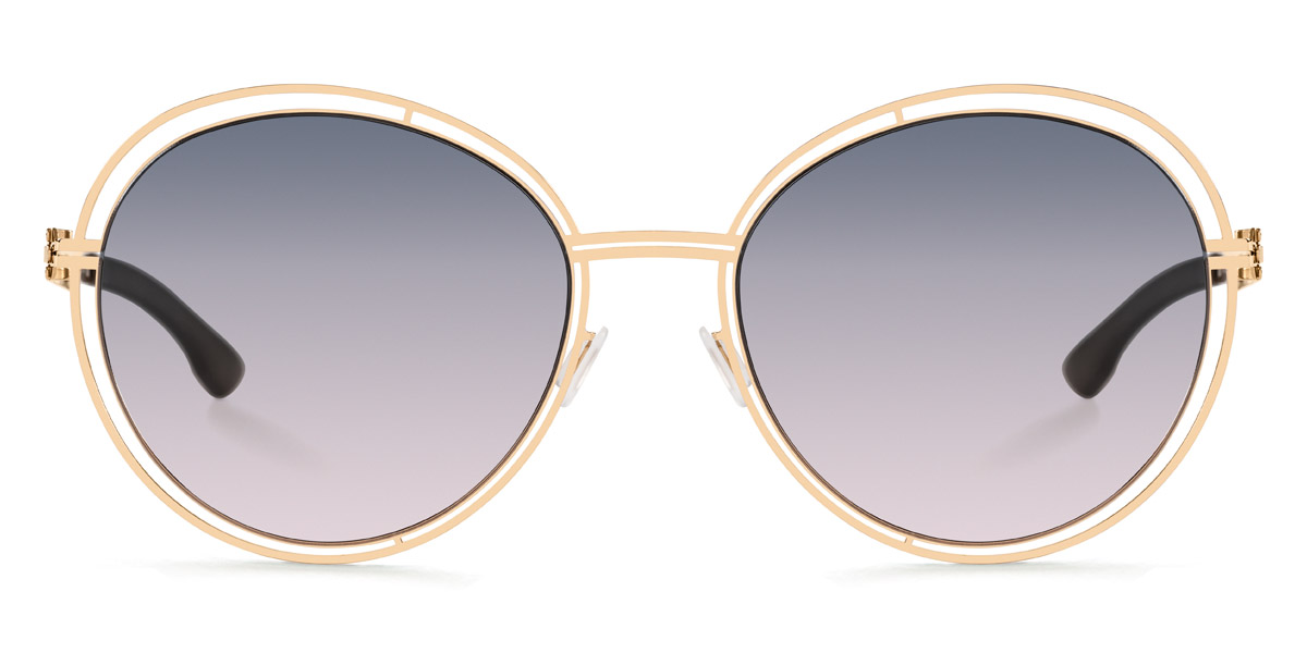 Ic! Berlin Flanieren Rosé-Gold Sunglasses Front View