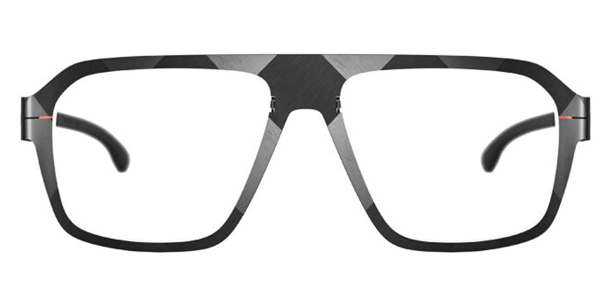 Ic! Berlin FLX_04 Raw Night-Metal Habanero Eyeglasses Front View