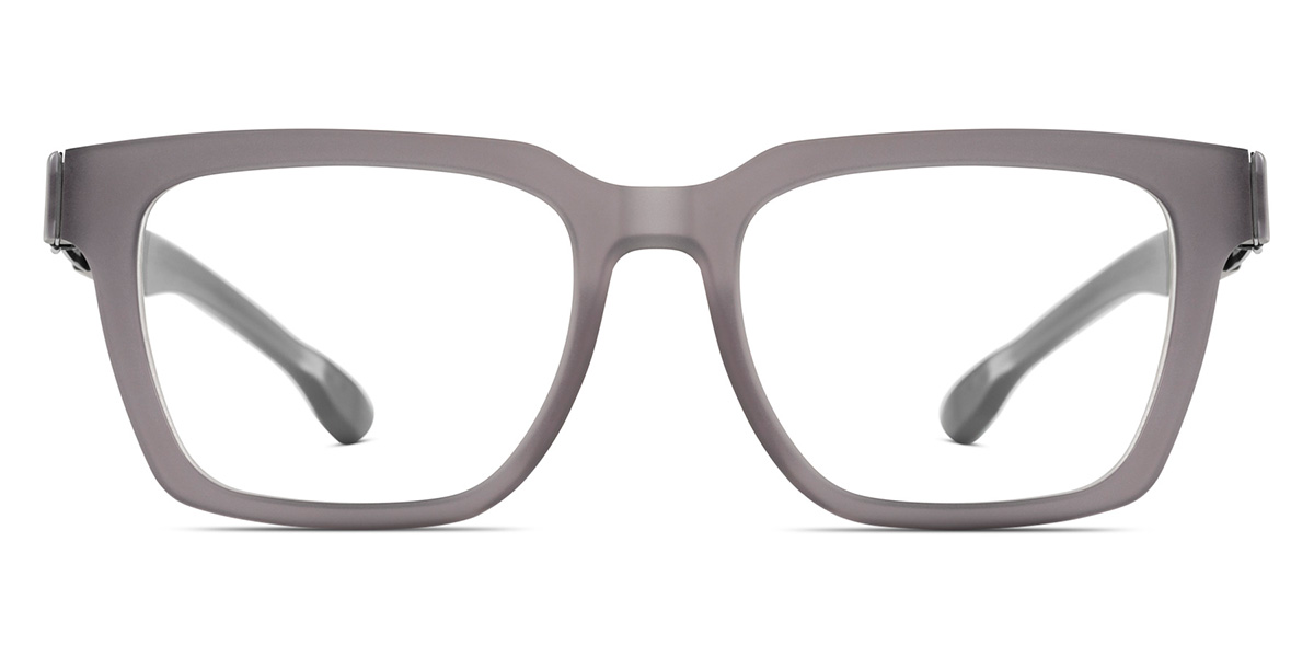 Ic! Berlin Geoffrey Ecogray Matte Eyeglasses Front View