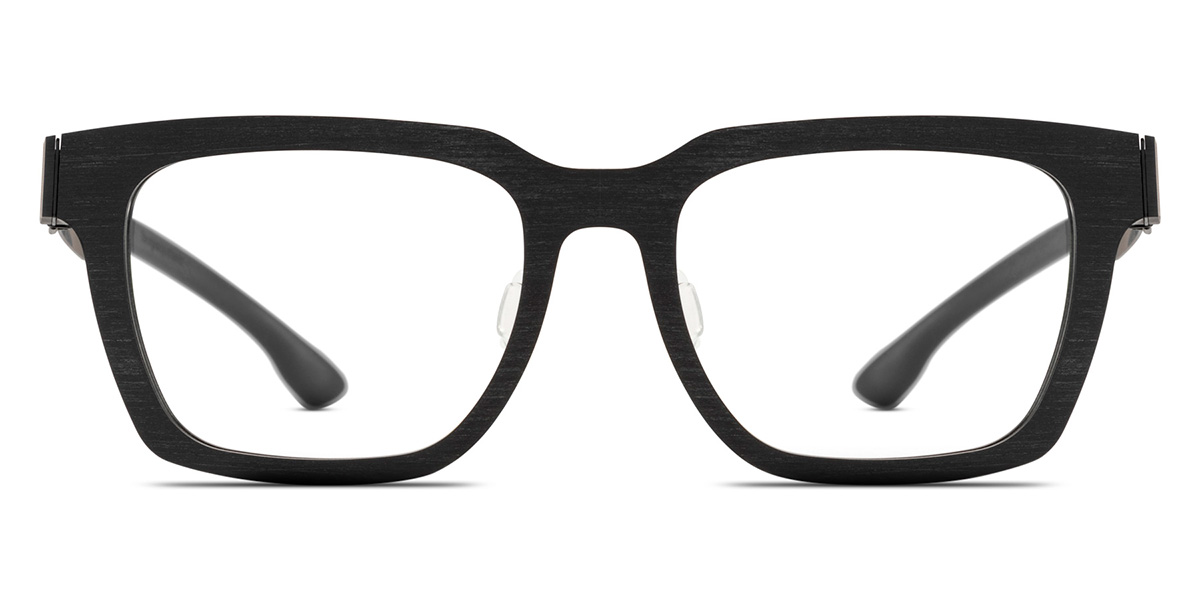 Ic! Berlin George Ecoblack Rough Eyeglasses Front View