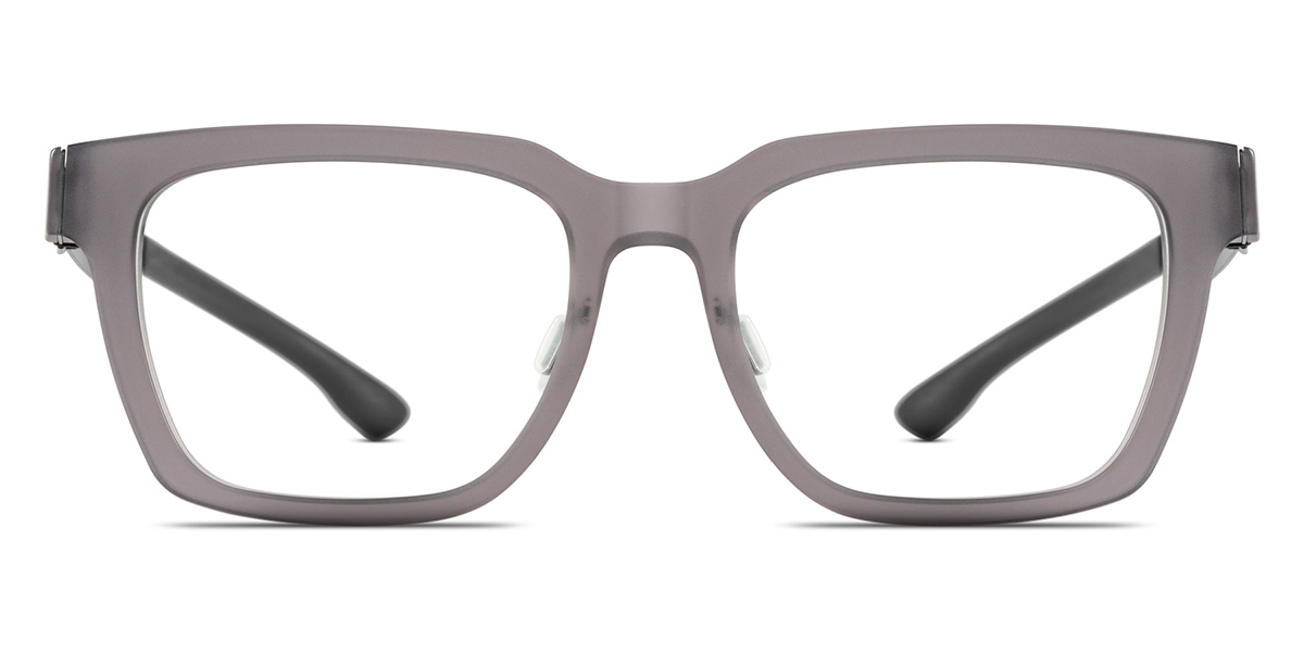 Ic! Berlin George Ecogray Matt Eyeglasses Front View