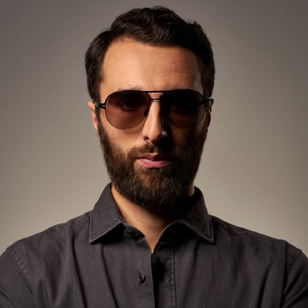 Ic! Berlin Gerrit Gunmetal Sunglasses Lifestyle Shot