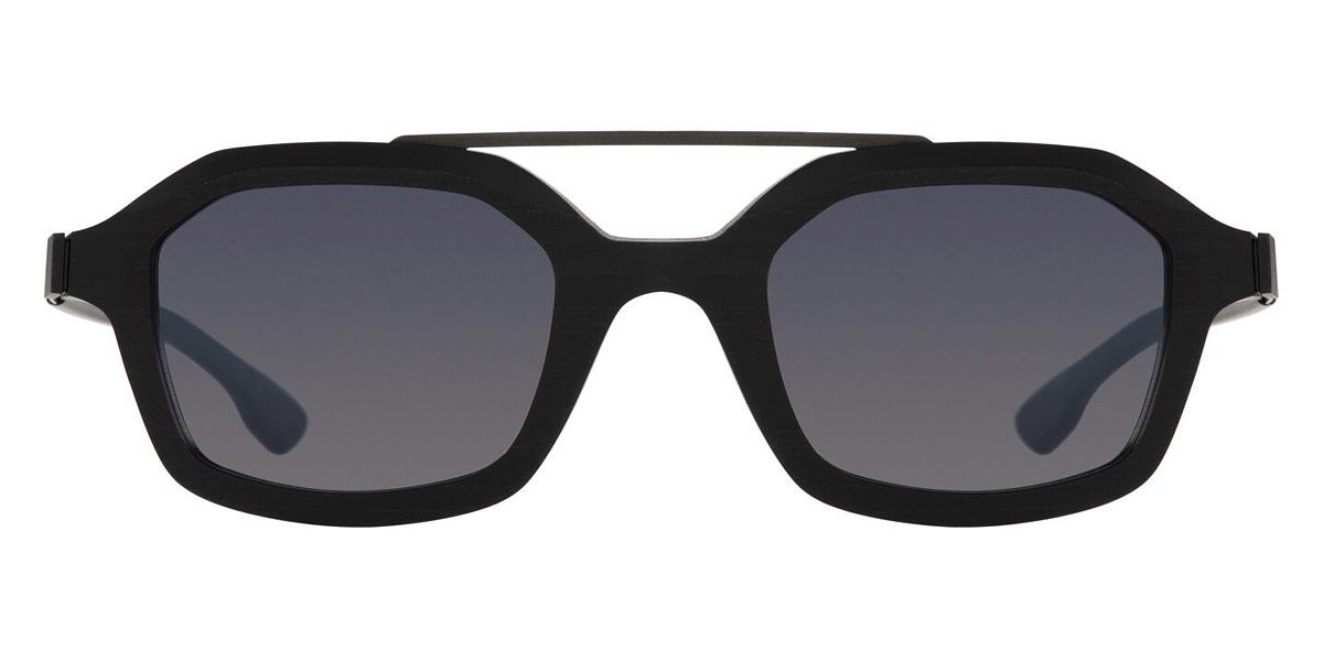 Ic! Berlin Graham EcoBlack Rough/Black Sunglasses Front View