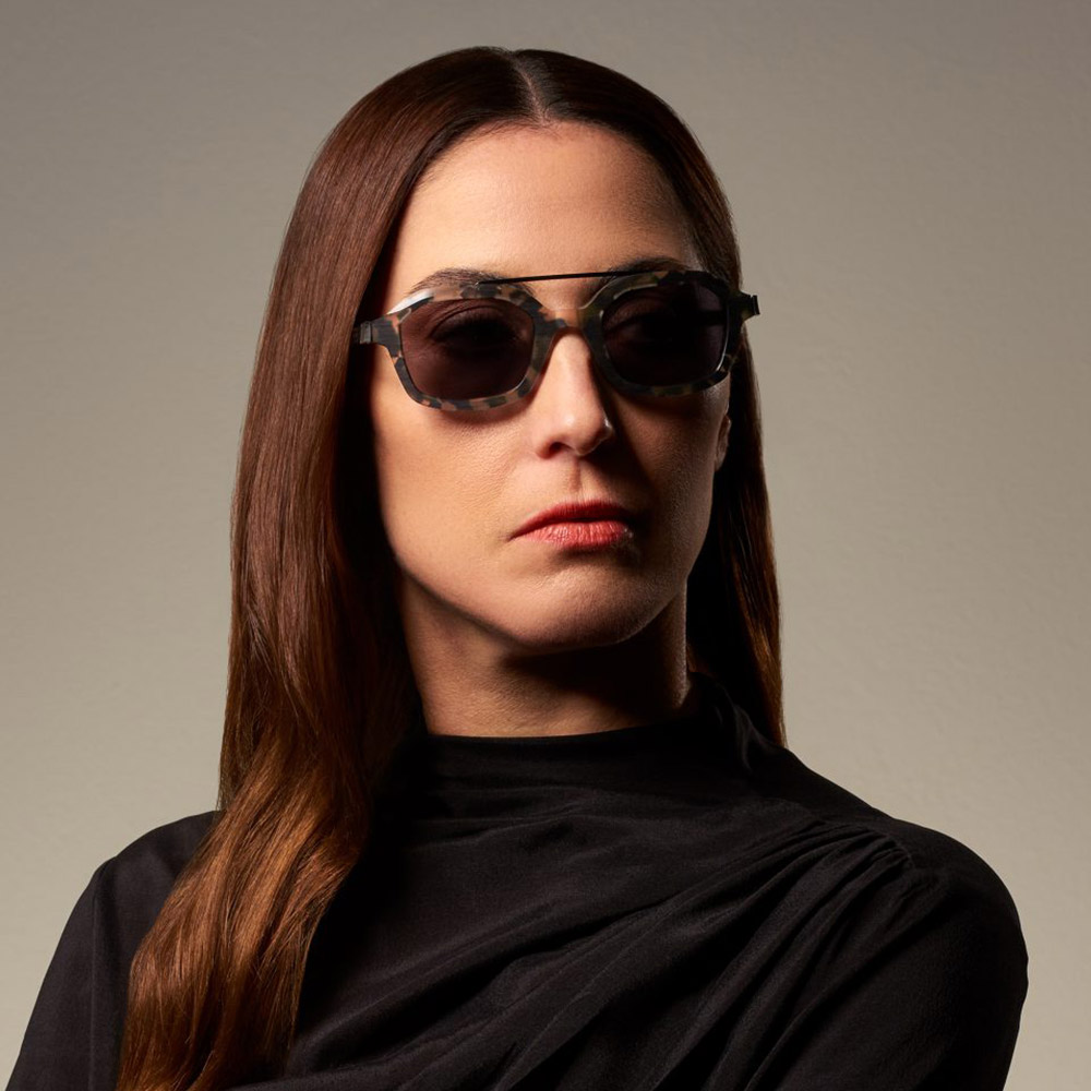 Ic! Berlin Graham EcoCloud Rough/Gunmetal Sunglasses Lifestyle Shot