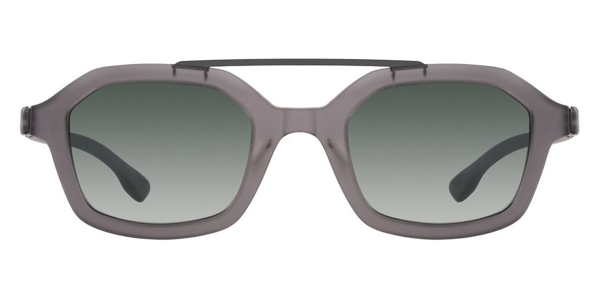 Ic! Berlin Graham EcoGray Matte/Shiny Aubergine Sunglasses Front View
