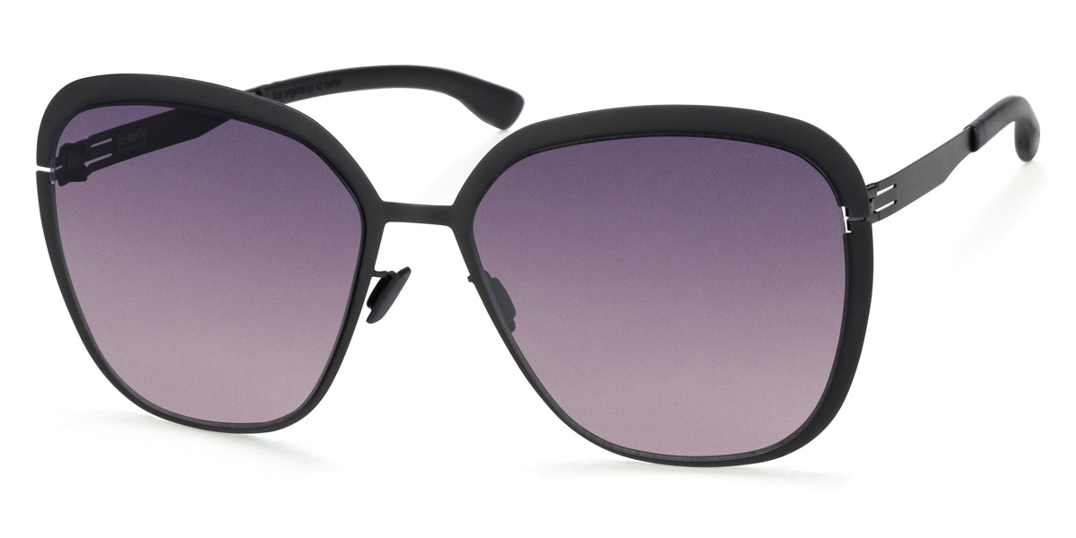 Ic! Berlin Grunewald Black Sunglasses Side View