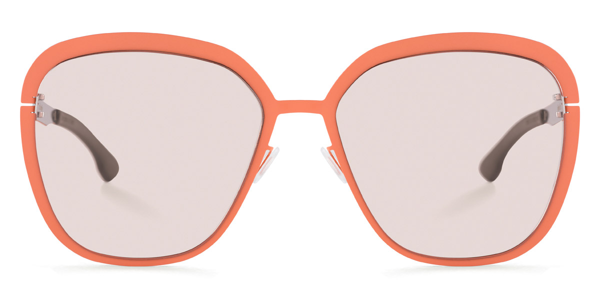 Ic! Berlin Grunewald Peach Silver Sunglasses Front View