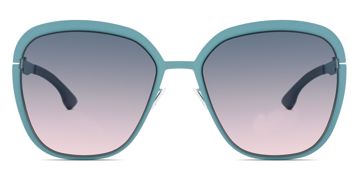 Ic! Berlin Grunewald Venice Green Sunglasses Front View