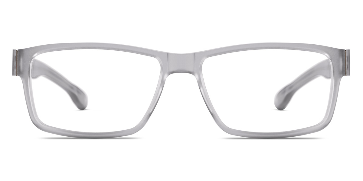 Ic! Berlin Hack Sky-Gray-Rough Eyeglasses Front View