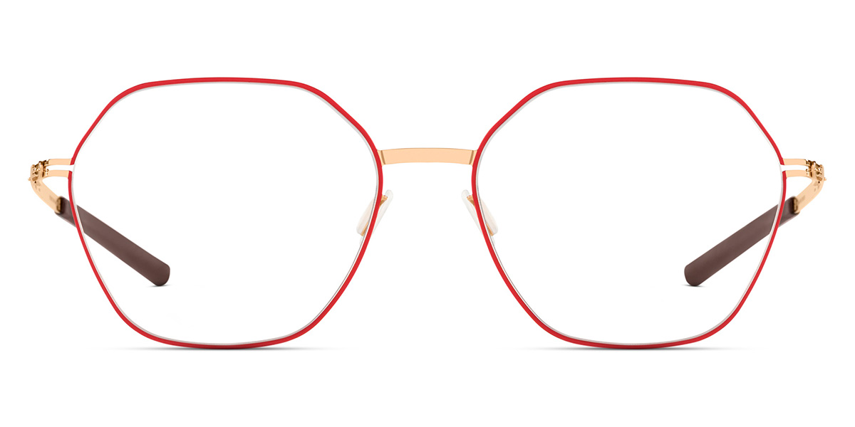 Ic! Berlin Halny Rose Lava Circle Eyeglasses Front View