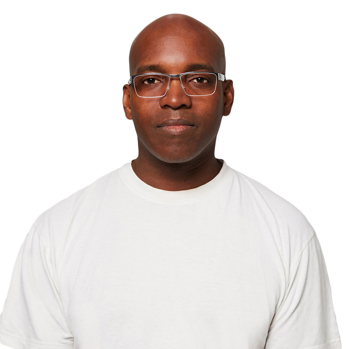 Ic! Berlin Hania L. Black Eyeglasses On Male Model