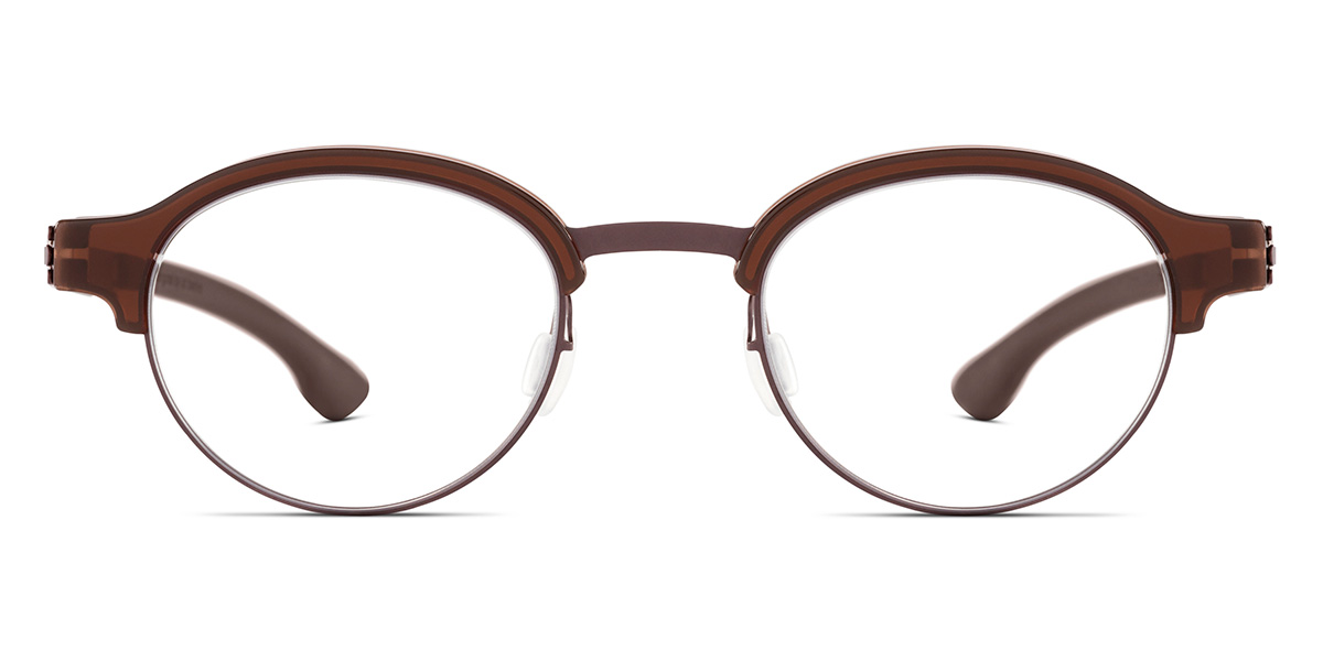 Ic! Berlin Haru Teak-Mahagony Eyeglasses Front View